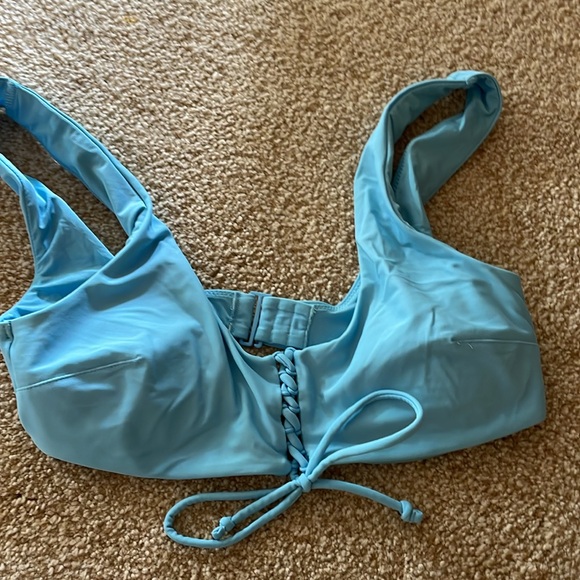 NWOT Aerie Light Blue High Waisted Bikini - Picture 4 of 6